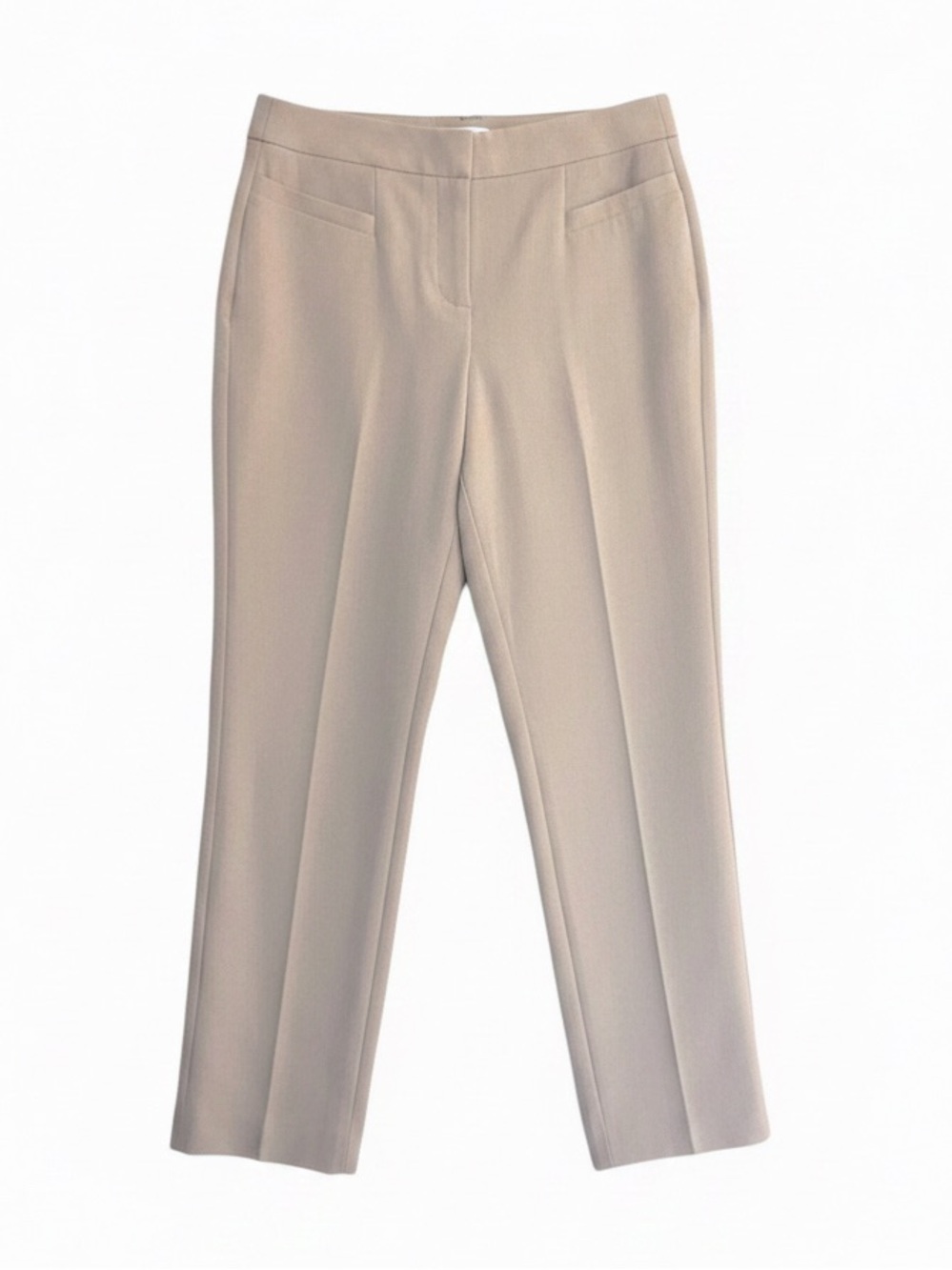 Etcetera Women's Ivory Straight-Leg Dress Pants | Cotton Blend | Size 4